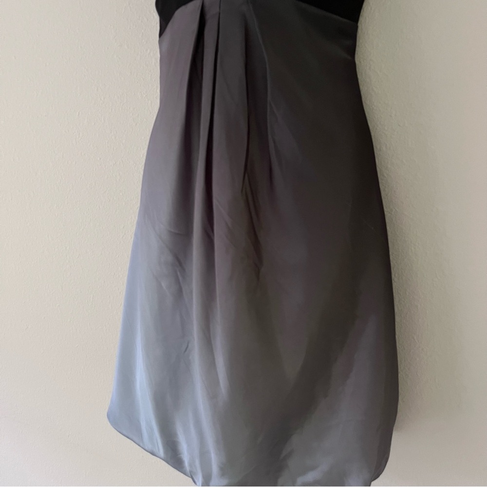 Cache Y2K Babydoll Dress Sz 6 Vintage Satin Bubble Hem Whimsigoth Burnout Ombré - Picture 4 of 15